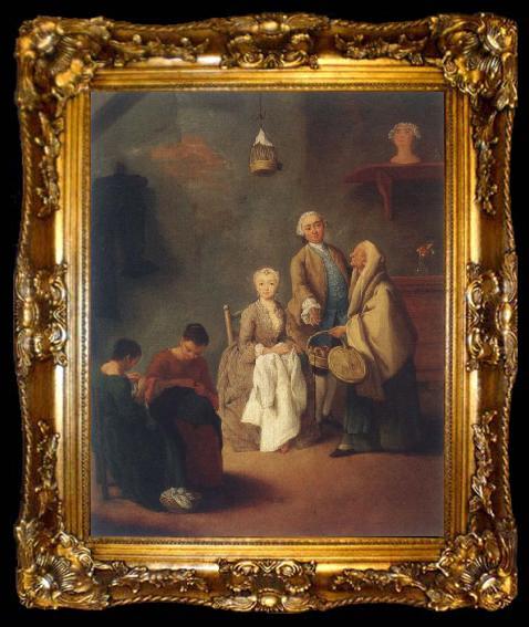 framed  Pietro Longhi the school of the work, ta009-2